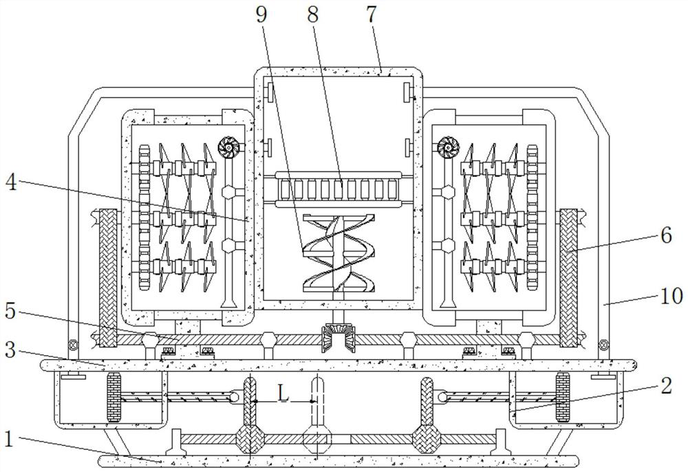 Circulating sewage treatment device capable of avoiding blockage