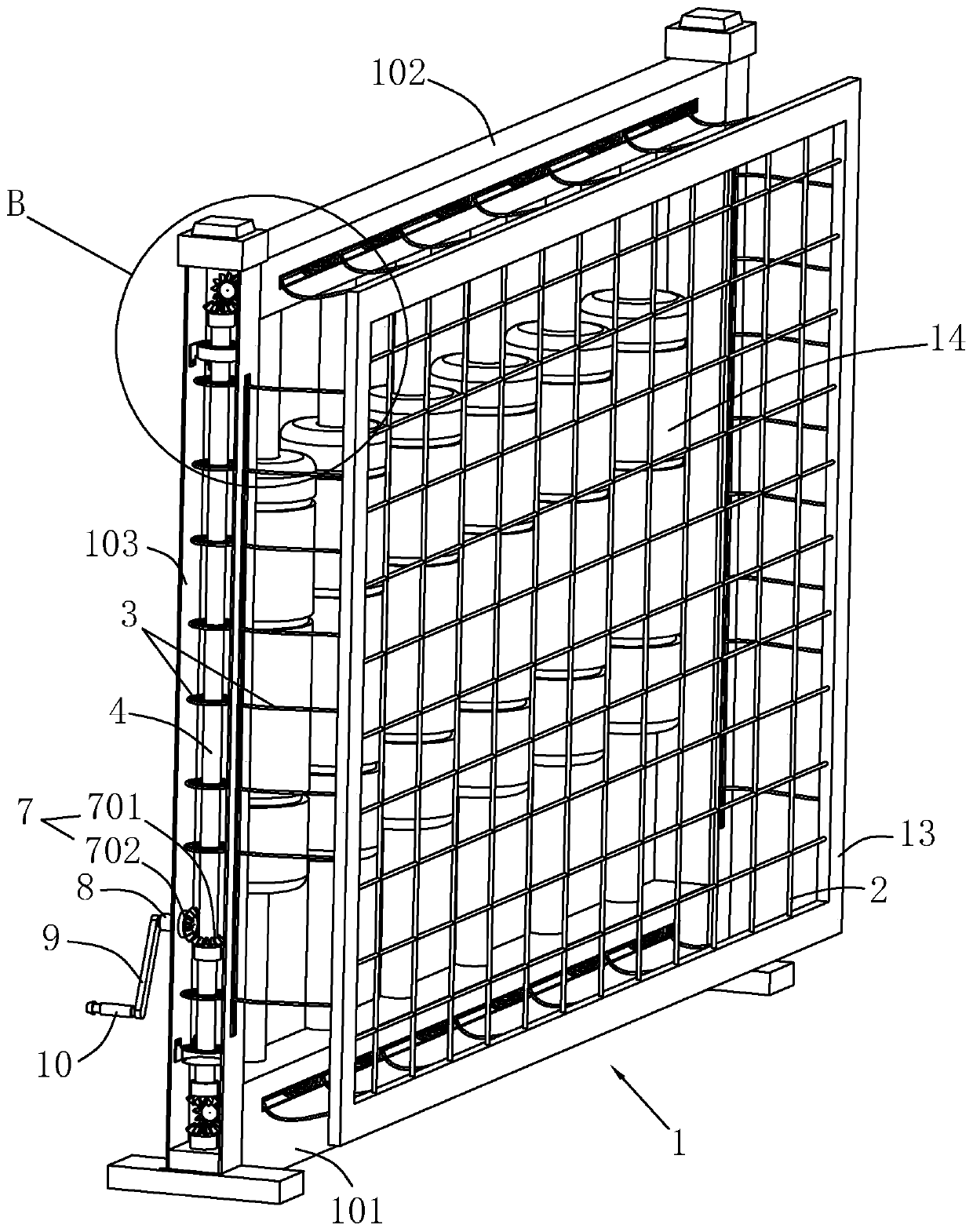 Foundation pit protection fence for house building construction