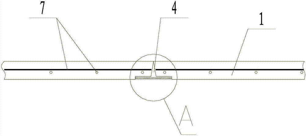 Prefabricated superimposed sheet, seam structure of prefabricated superimposed sheet and seam squeezing concrete mortar