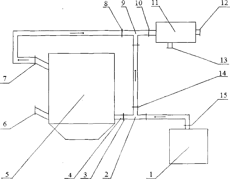 Grinding system used for extracting vanadium from stone coal