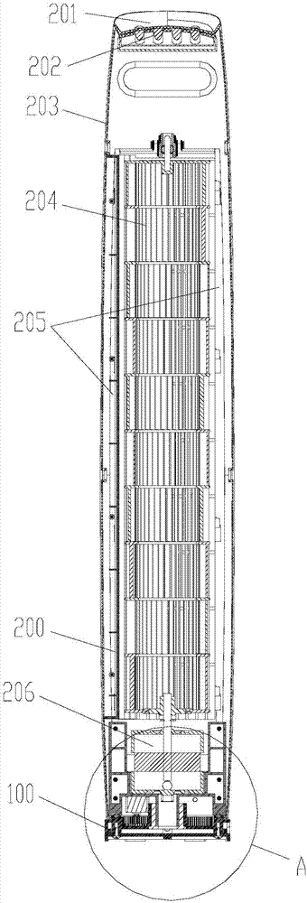 Tower fan oscillating mechanism and tower fan