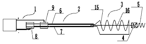 Conveying and releasing device for implant