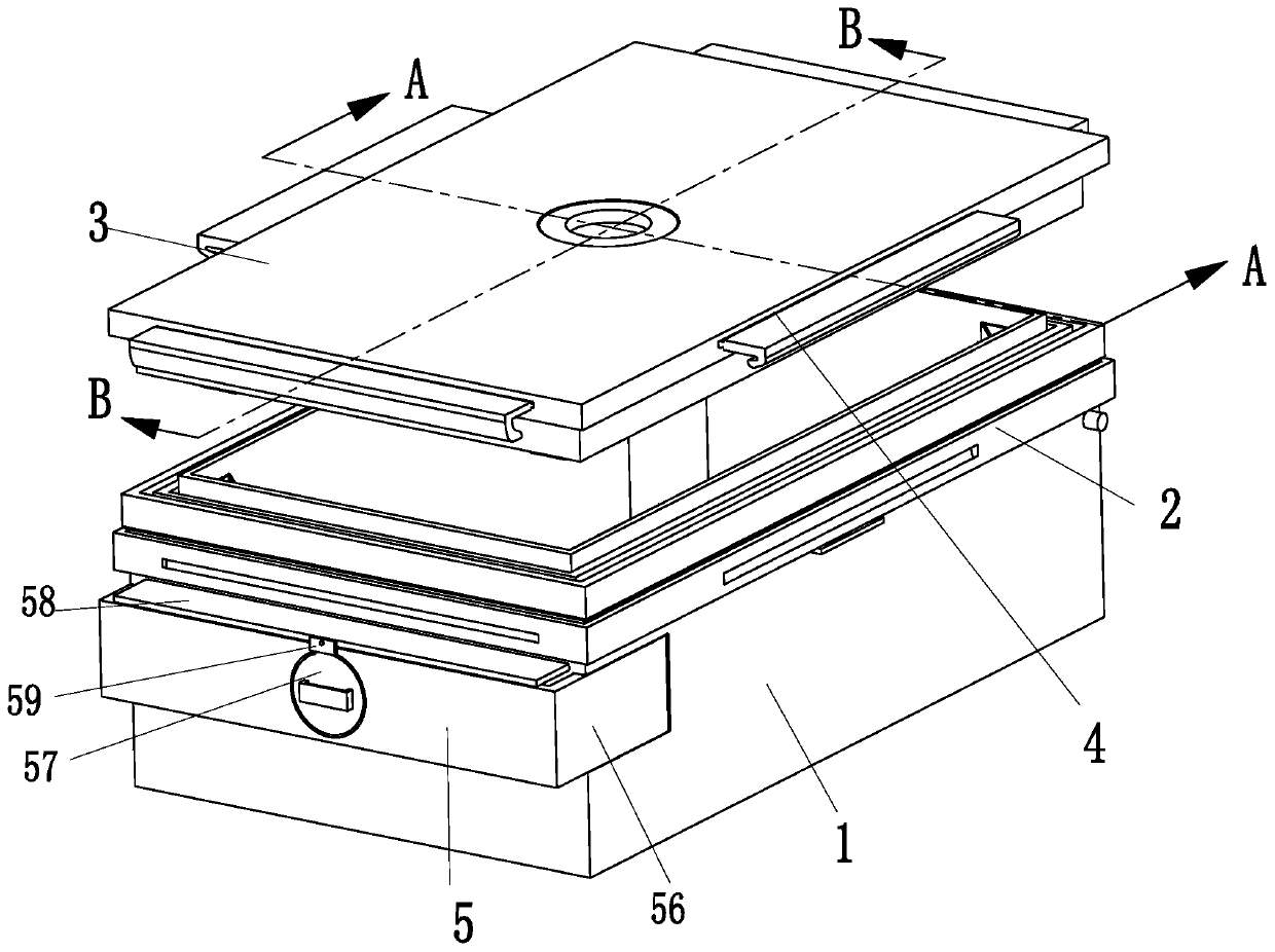 Fruit and vegetable fresh-keeping packing box and fresh keeping method thereof