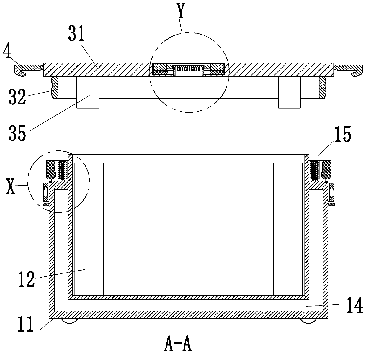 Fruit and vegetable fresh-keeping packing box and fresh keeping method thereof