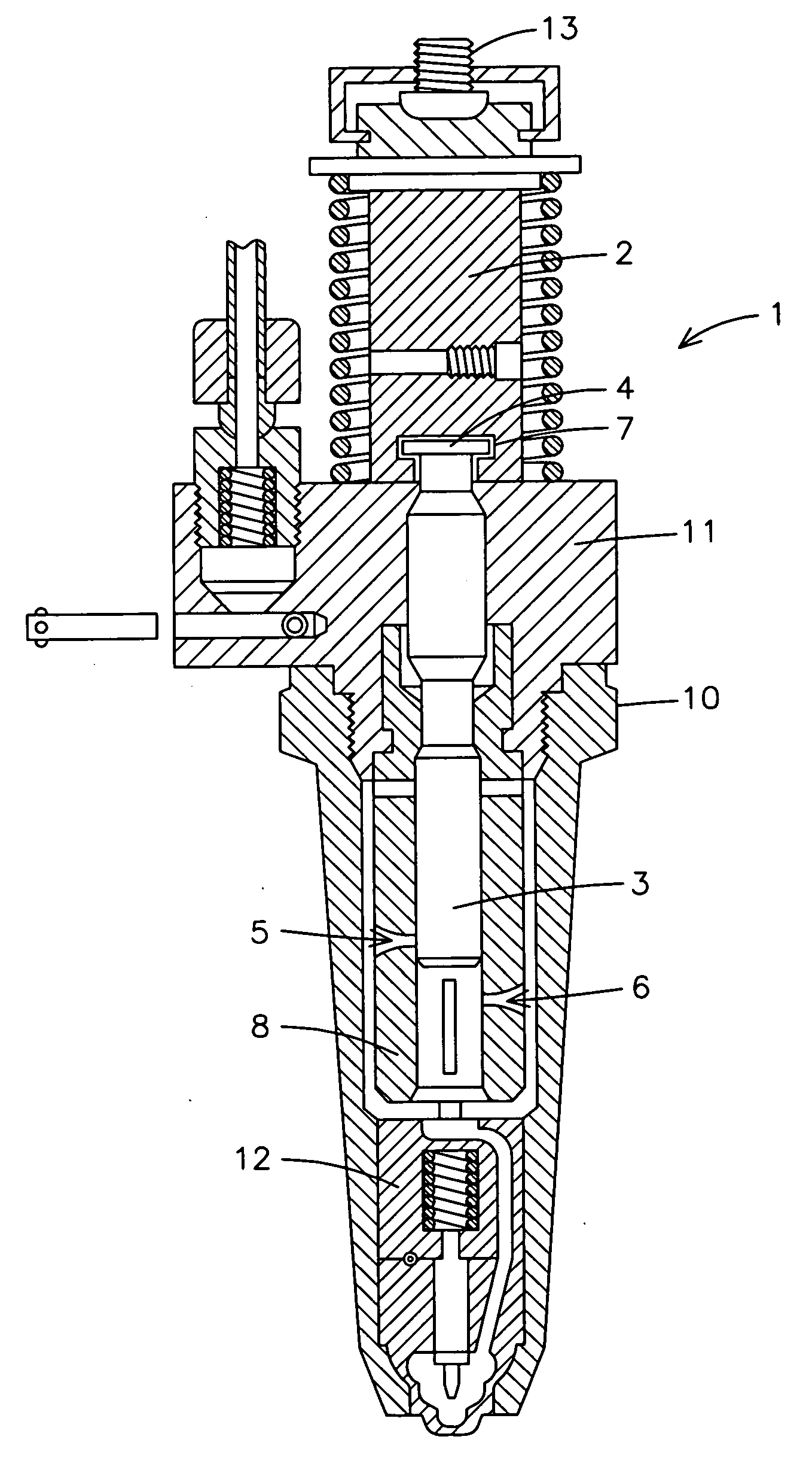 Method of retarding injection timing of mechanical unit injectors using a modified pump barrel