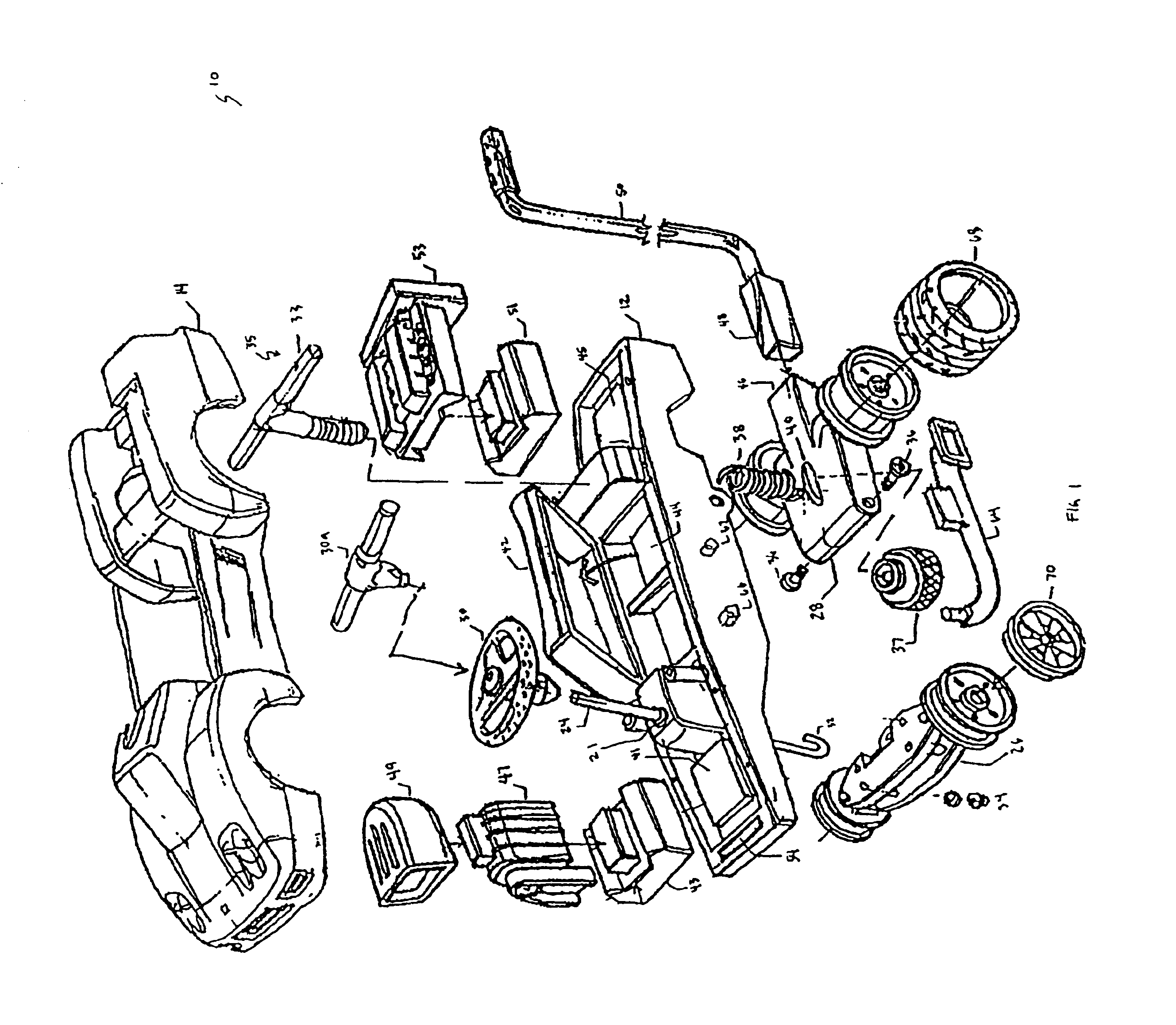 Toy vehicles having interchangeable body styles