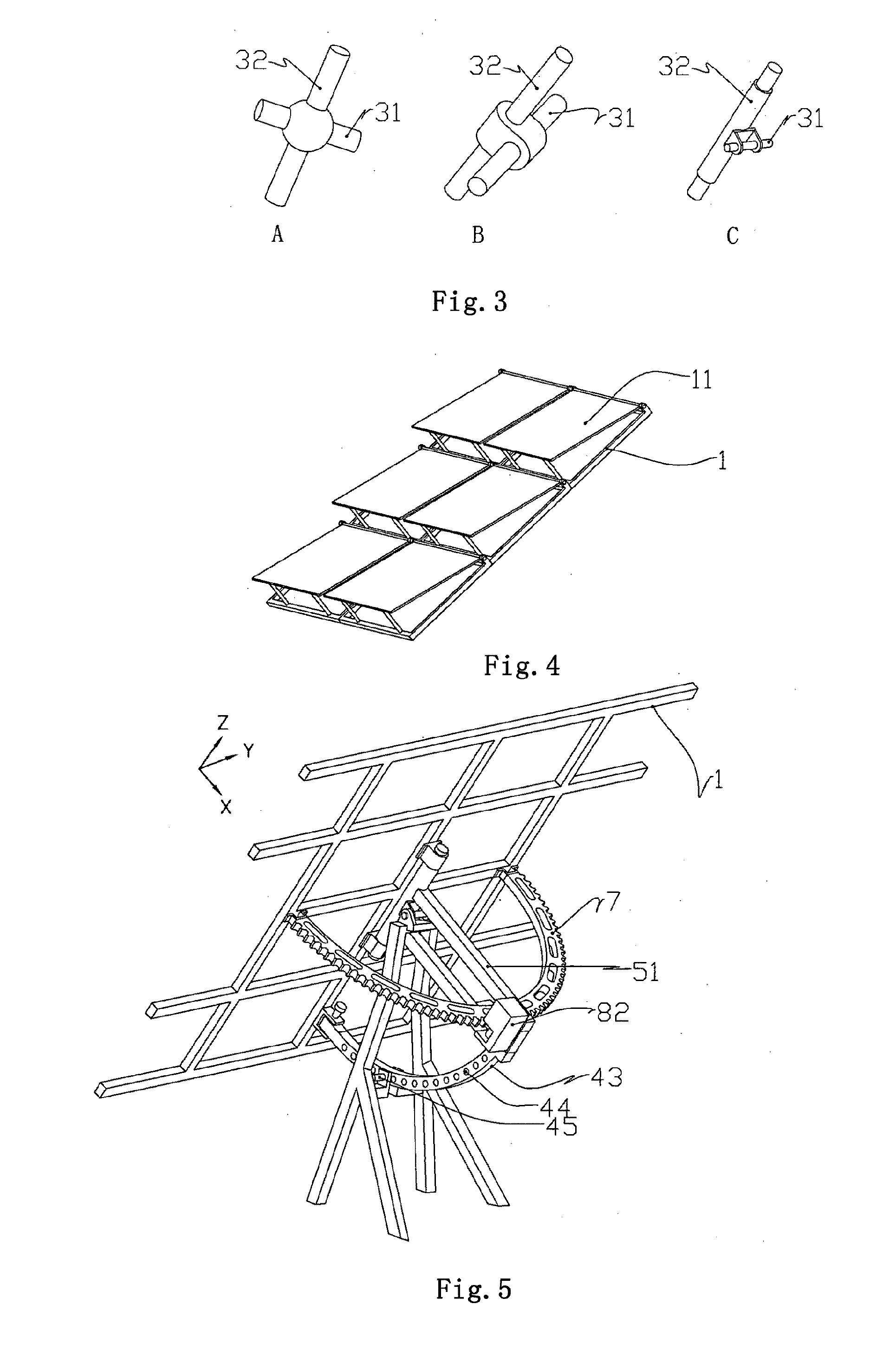 Automatic sunlight tracking device