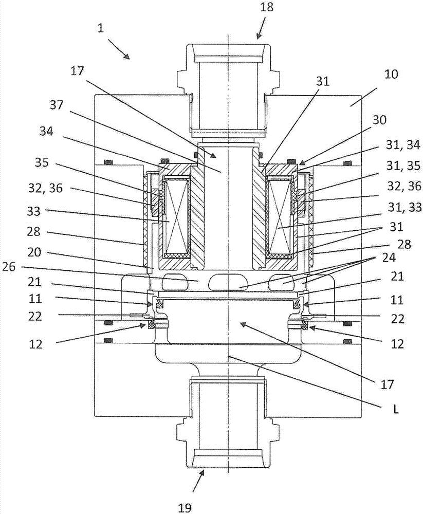 Valve for controlling a fluid flow