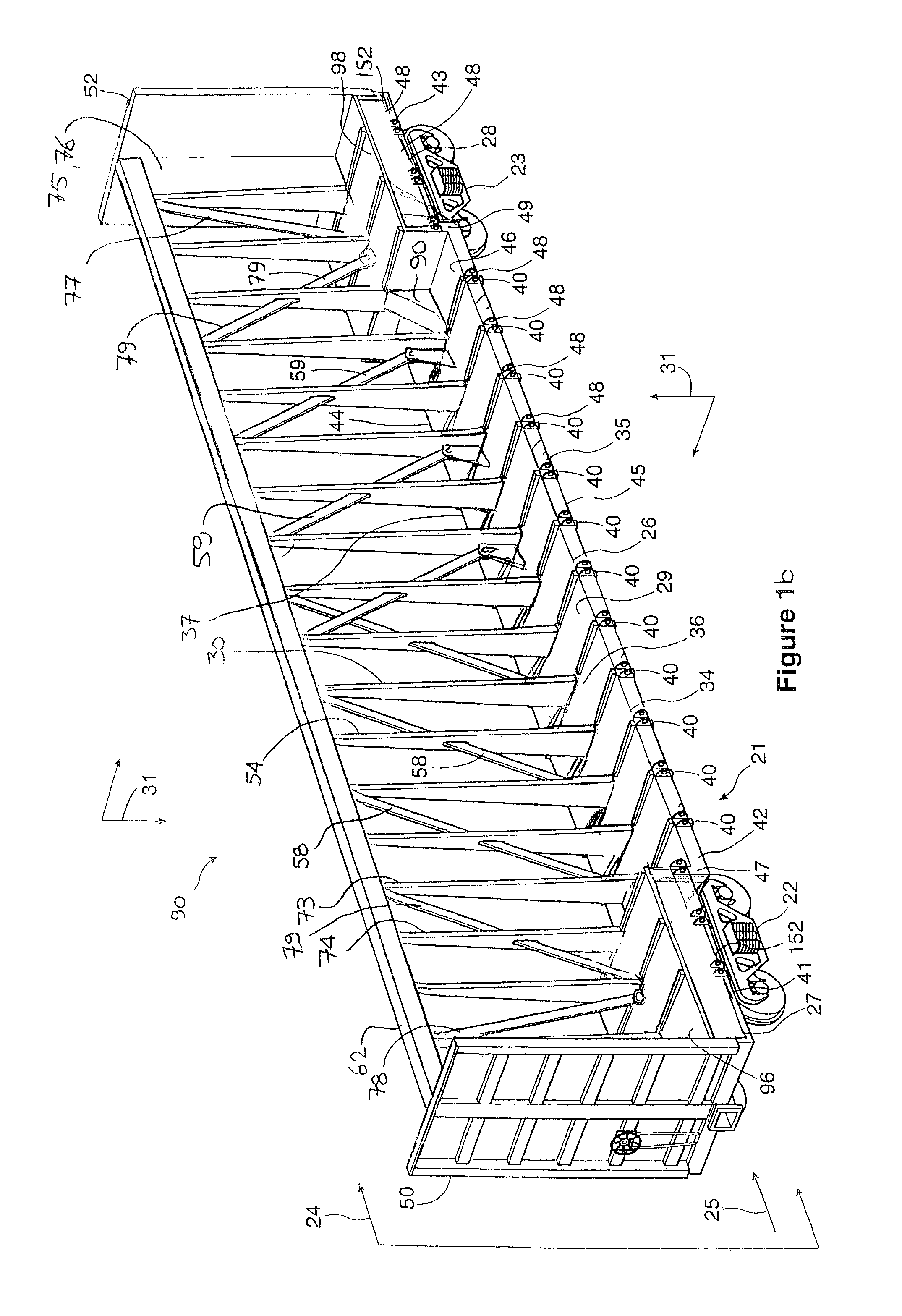 Dropped deck center beam rail road car with shallow center sill