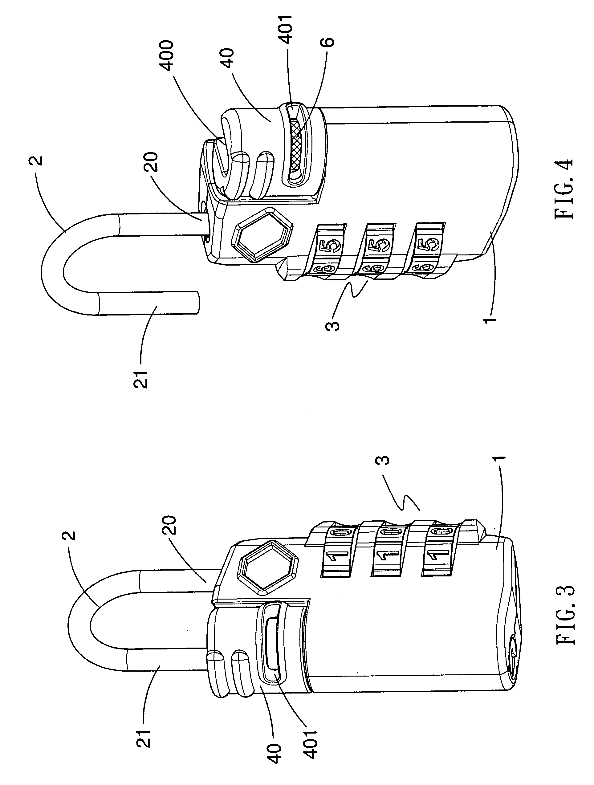 Padlock having an identification function