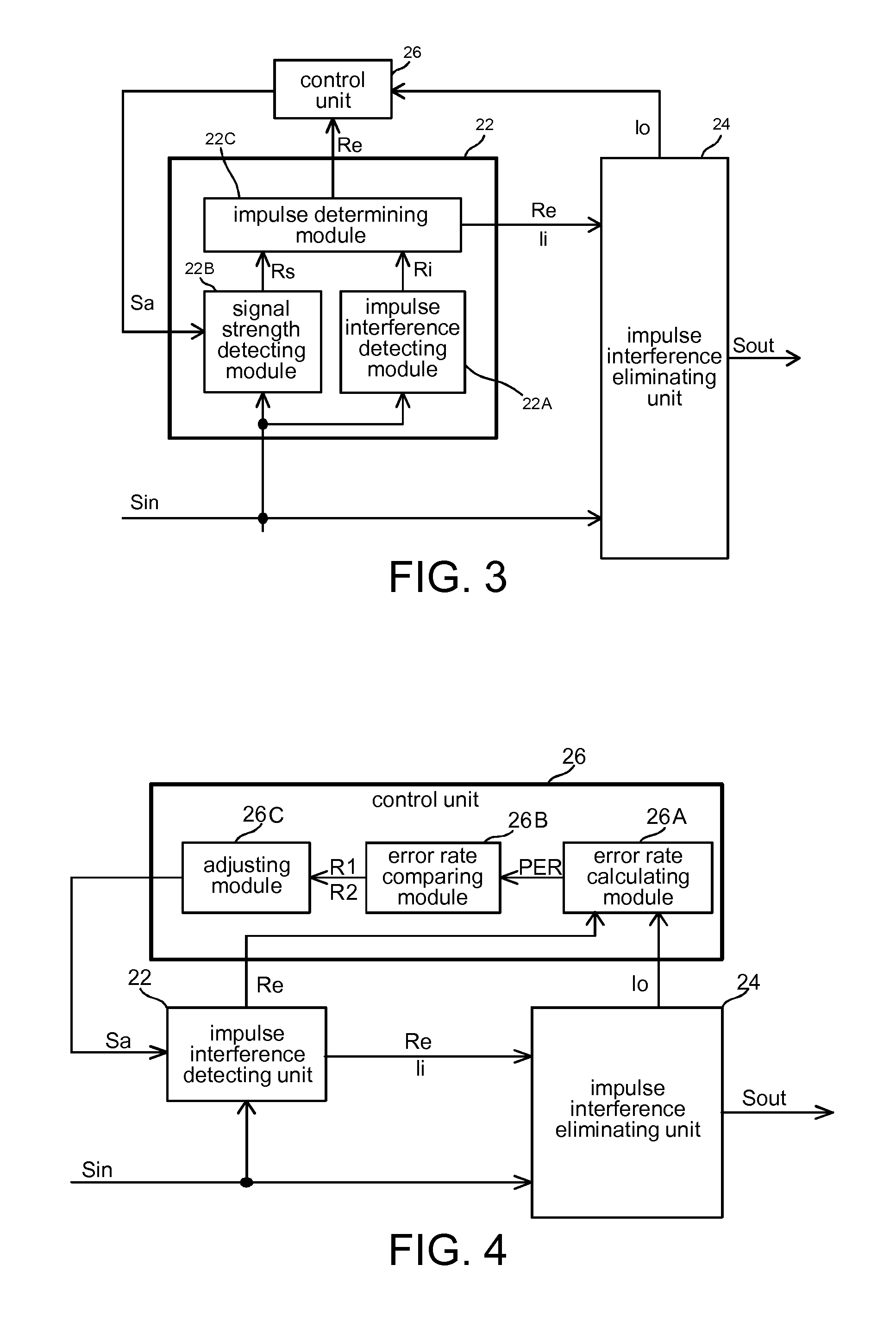 Apparatus and method for eliminating impulse interference