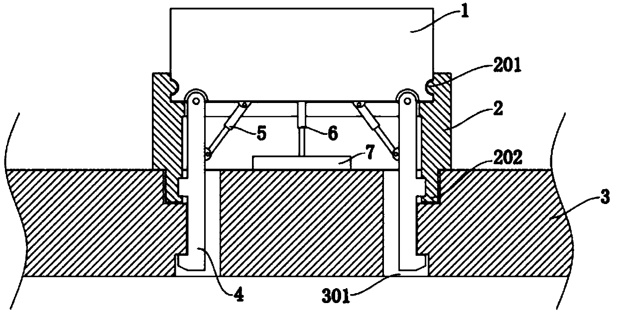 Buckle type automobile instrument structure and mounting method thereof