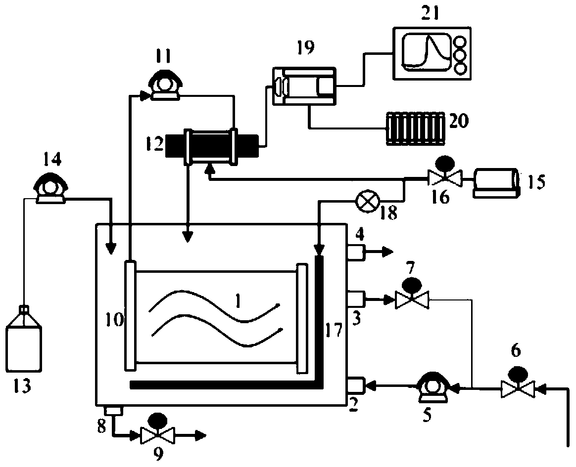 On-line detection device and detection method for denitrification rate of activated sludge