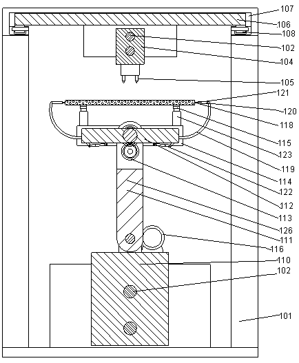 A foam board automatic spray coating equipment