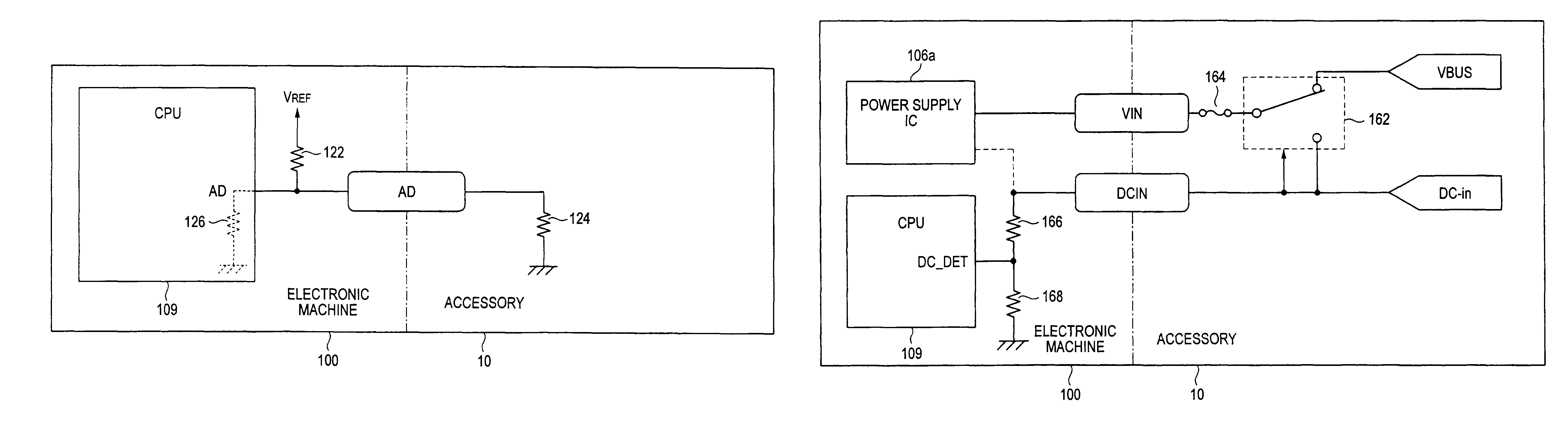 Electronic machine, connected machine identifying method for electronic machine and control system