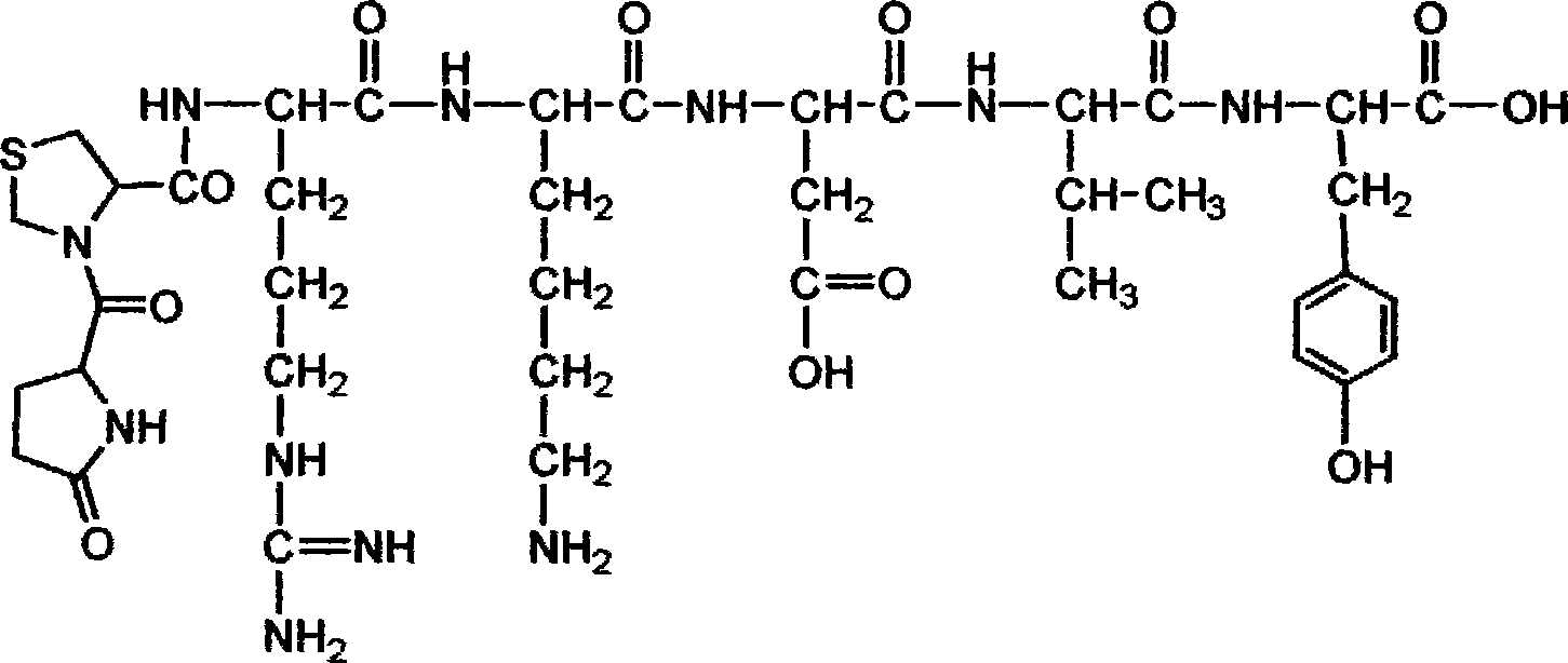 Heptapeptide prepared from thymopentin and pidotimod, and synthetic method