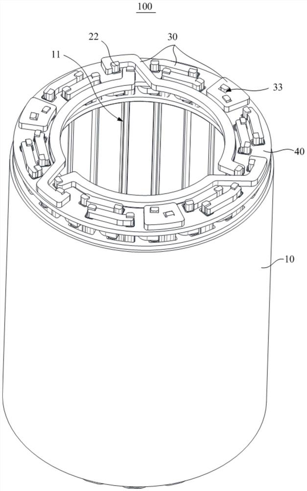 Stator assembly and motor