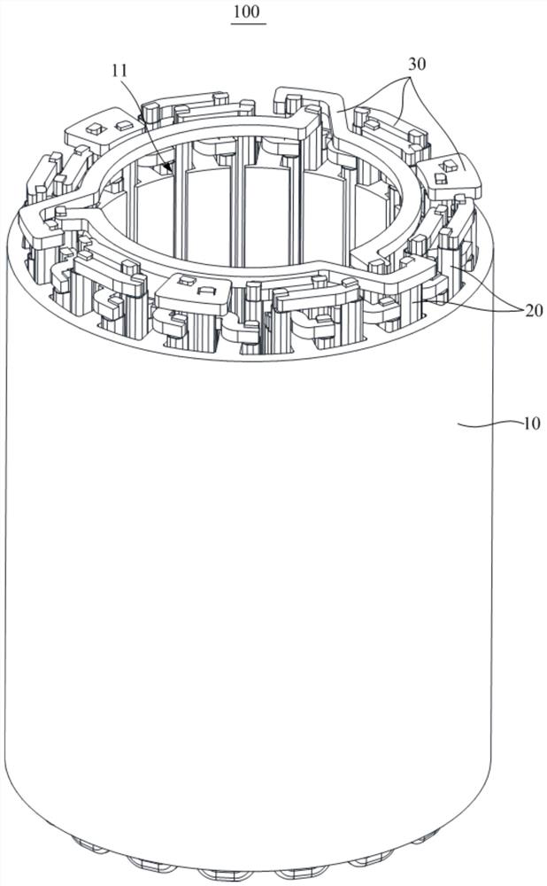 Stator assembly and motor