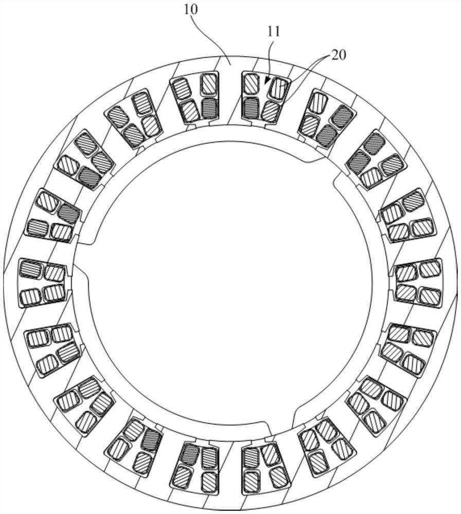 Stator assembly and motor