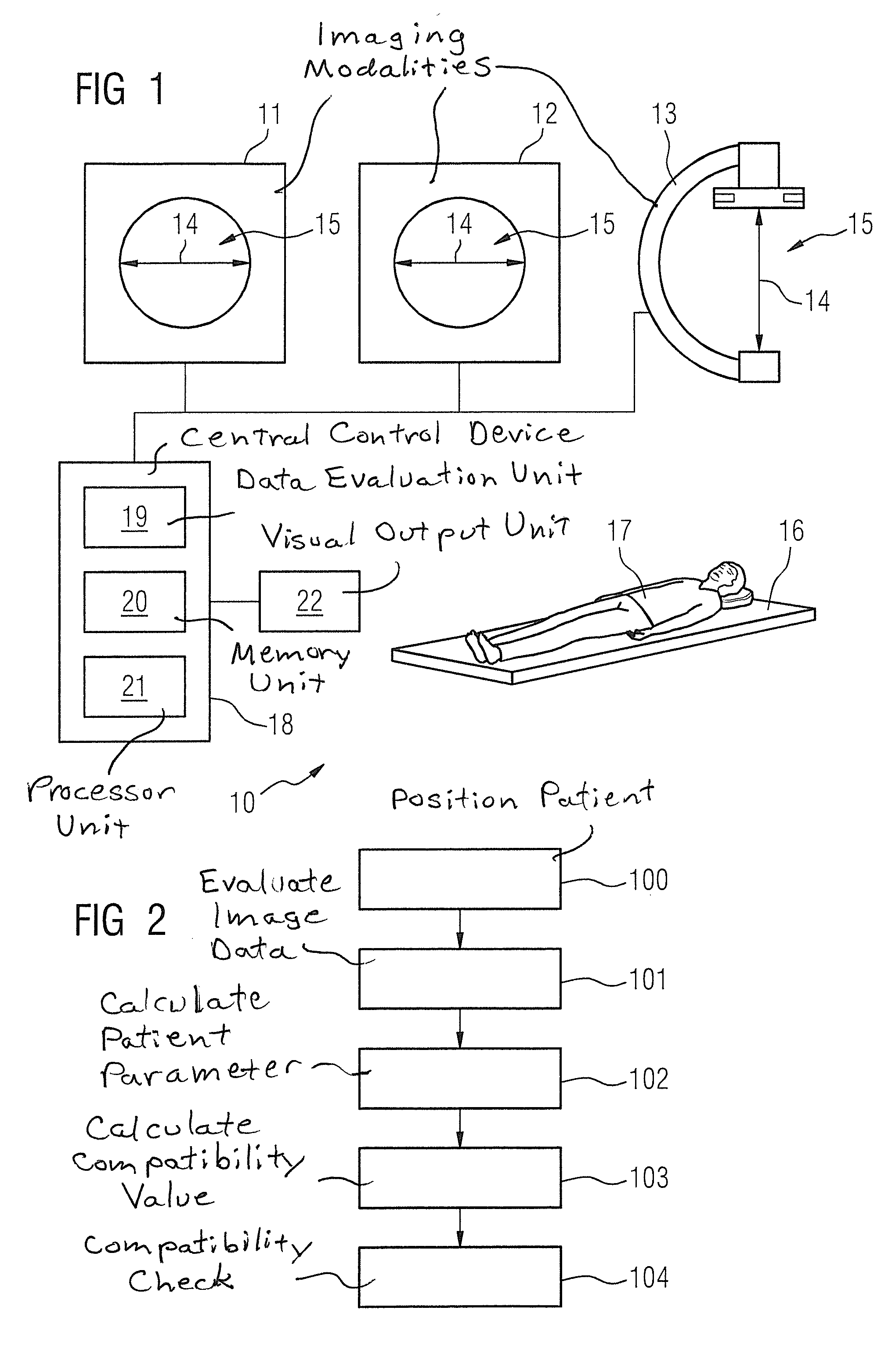 Method to prepare an interventional and/or diagnostic imaging procedure with at least two different medical imaging modalitites