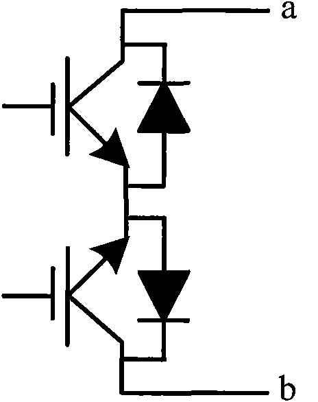 Low voltage ride through control circuit of doubly-fed variable-speed constant-frequency wind power generator unit