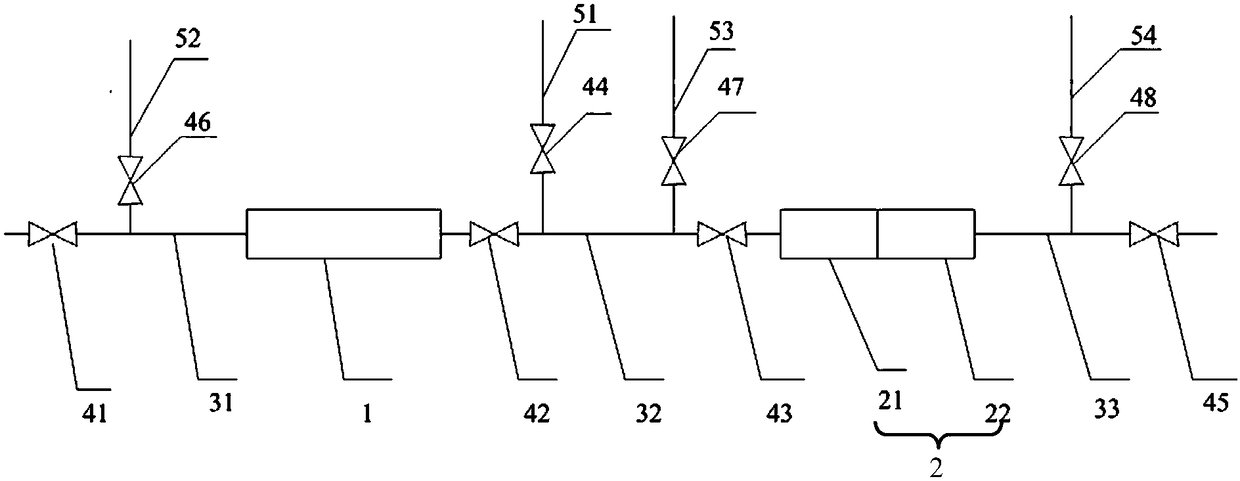 Removal device and removal method of trace methane in krypton-xenon gas mixture