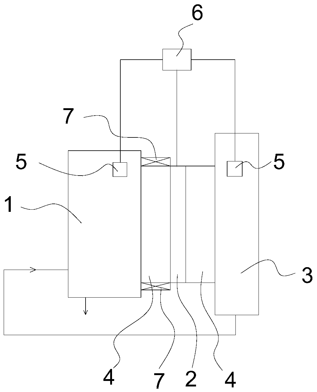 Device for controlling hydrogen release efficiency of alloy hydrogen storage equipment