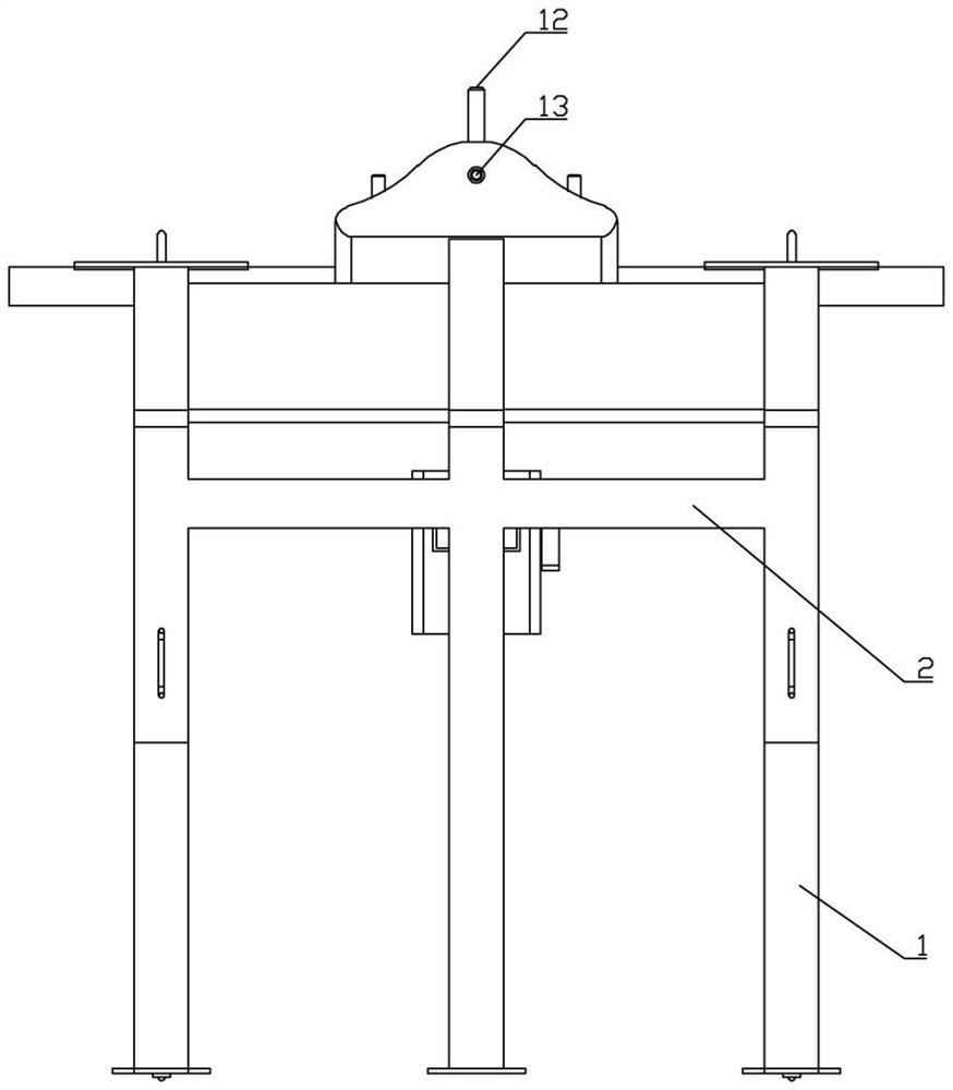 Protective dismounting protection device for steel net rack