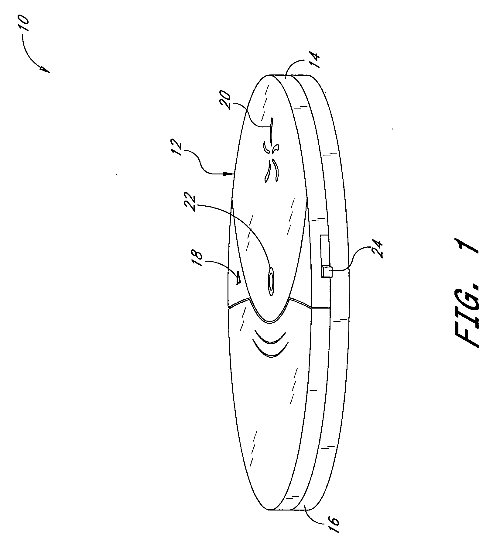 Alarm system with thin profile