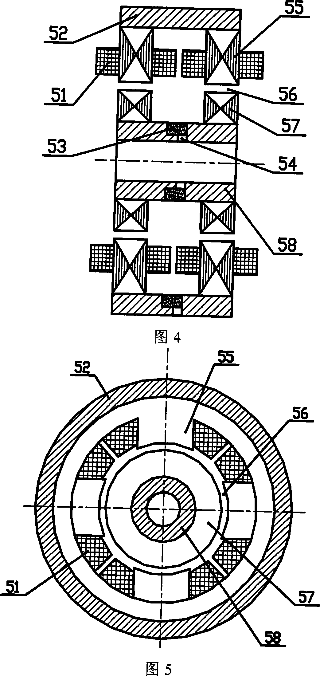 Double-frame magnetic suspension control moment gyro