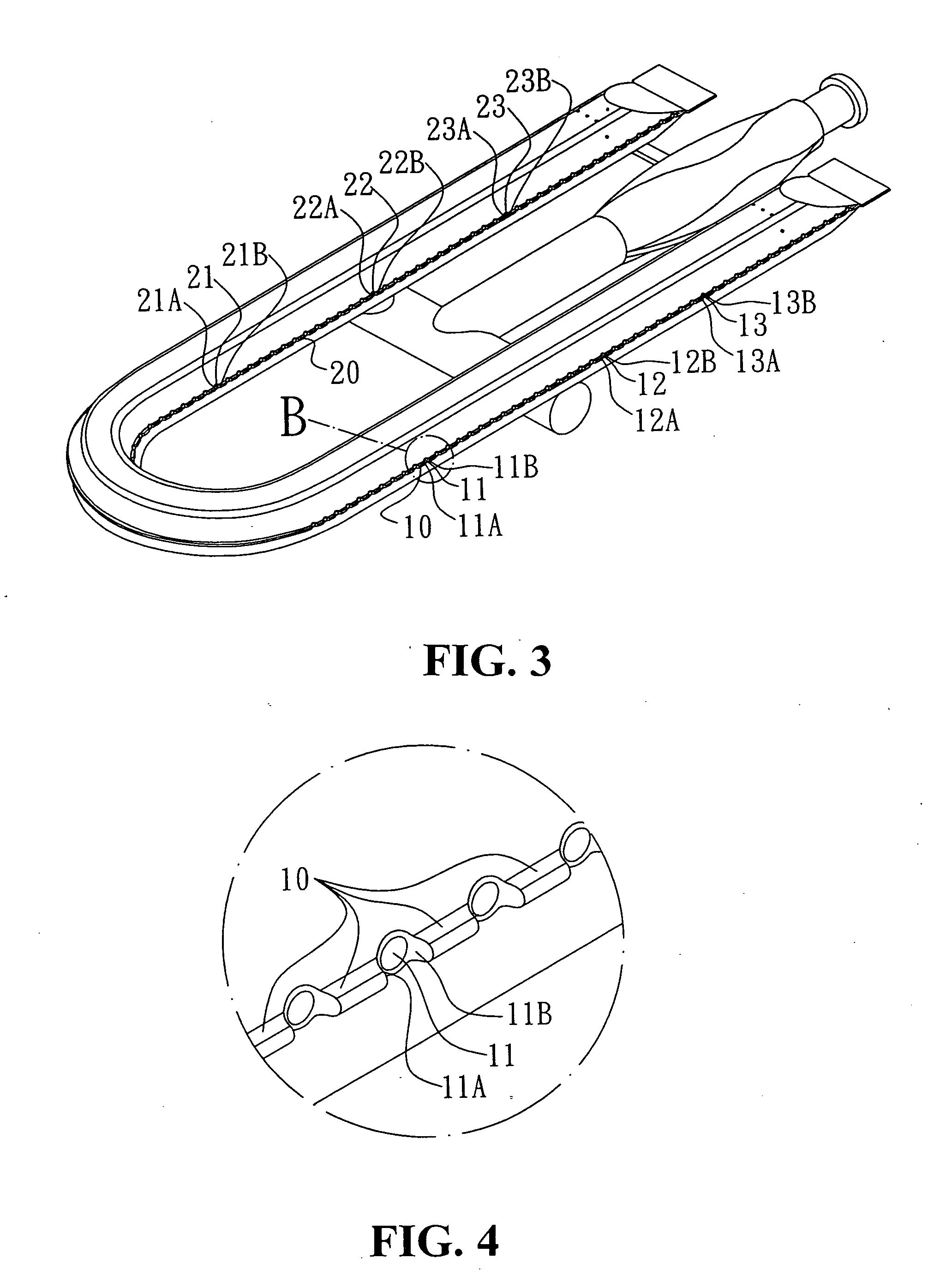 Tube burner flame hole construction