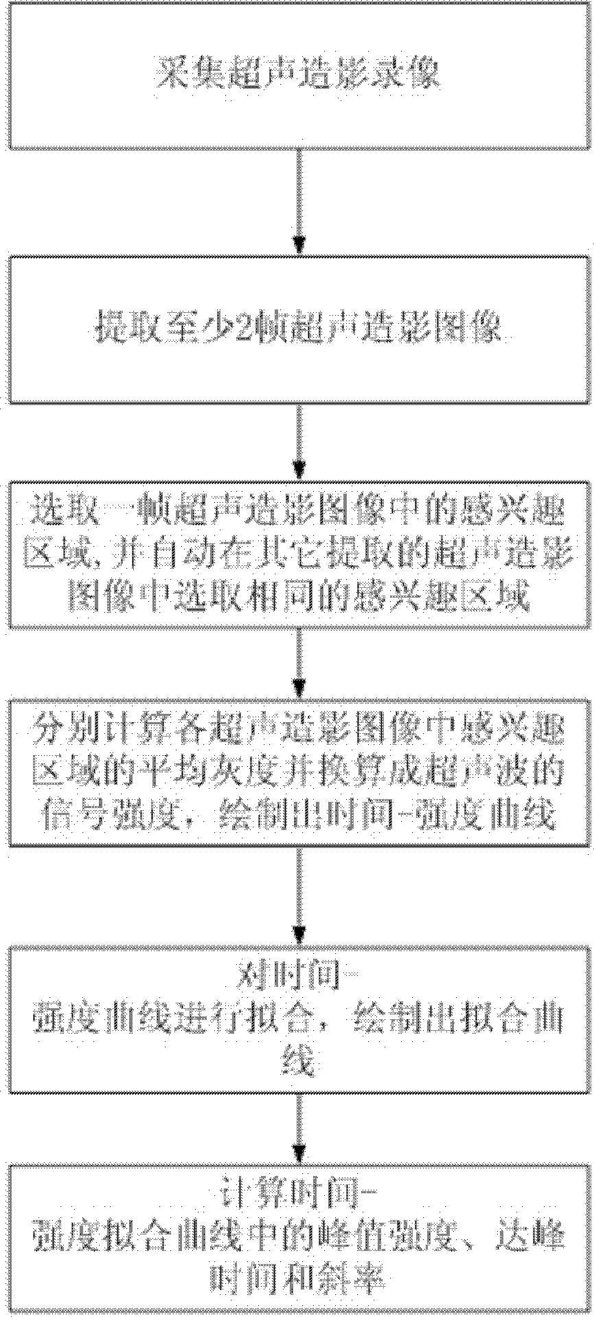 Ultrasonic contrast video analysis method and system