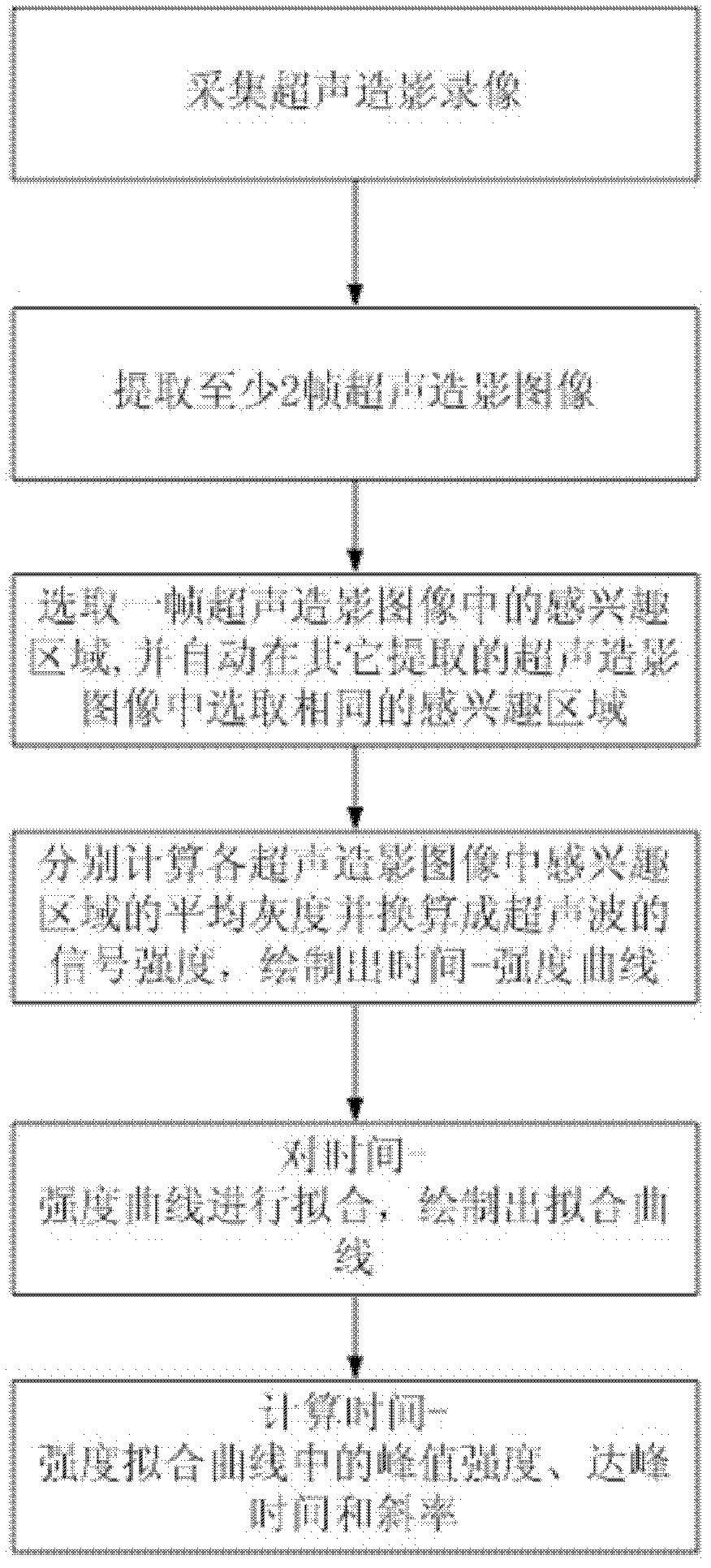 Ultrasonic contrast video analysis method and system