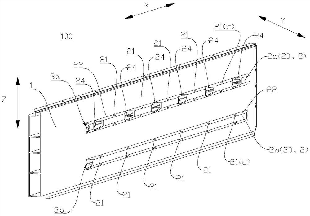 Box body for battery pack and battery pack with same