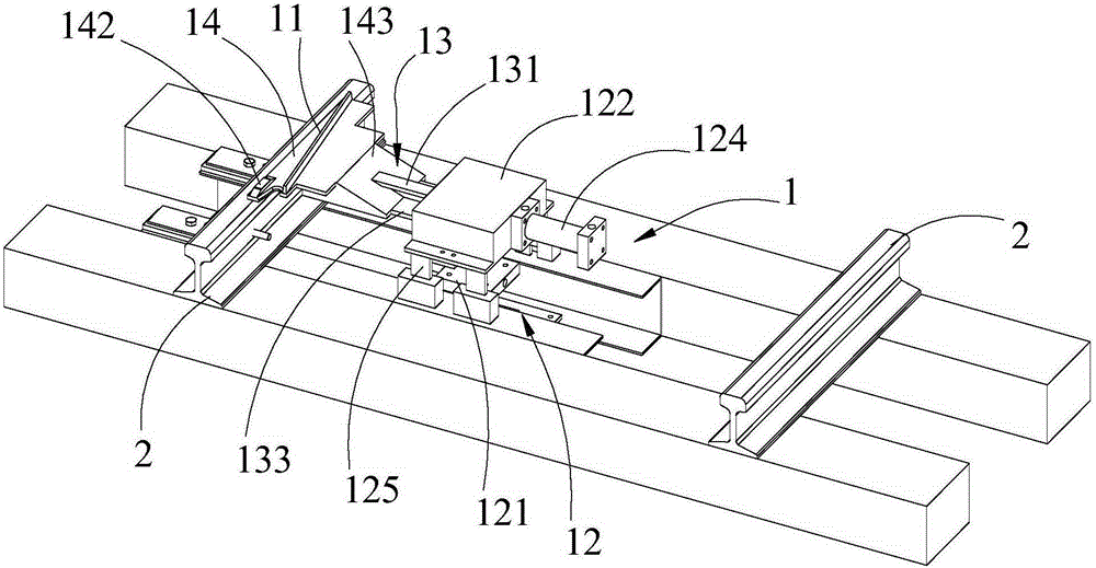 Electric derailer and train rail