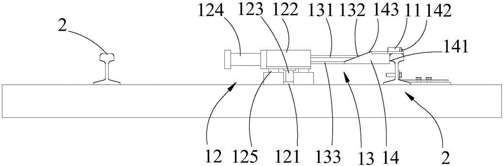 Electric derailer and train rail