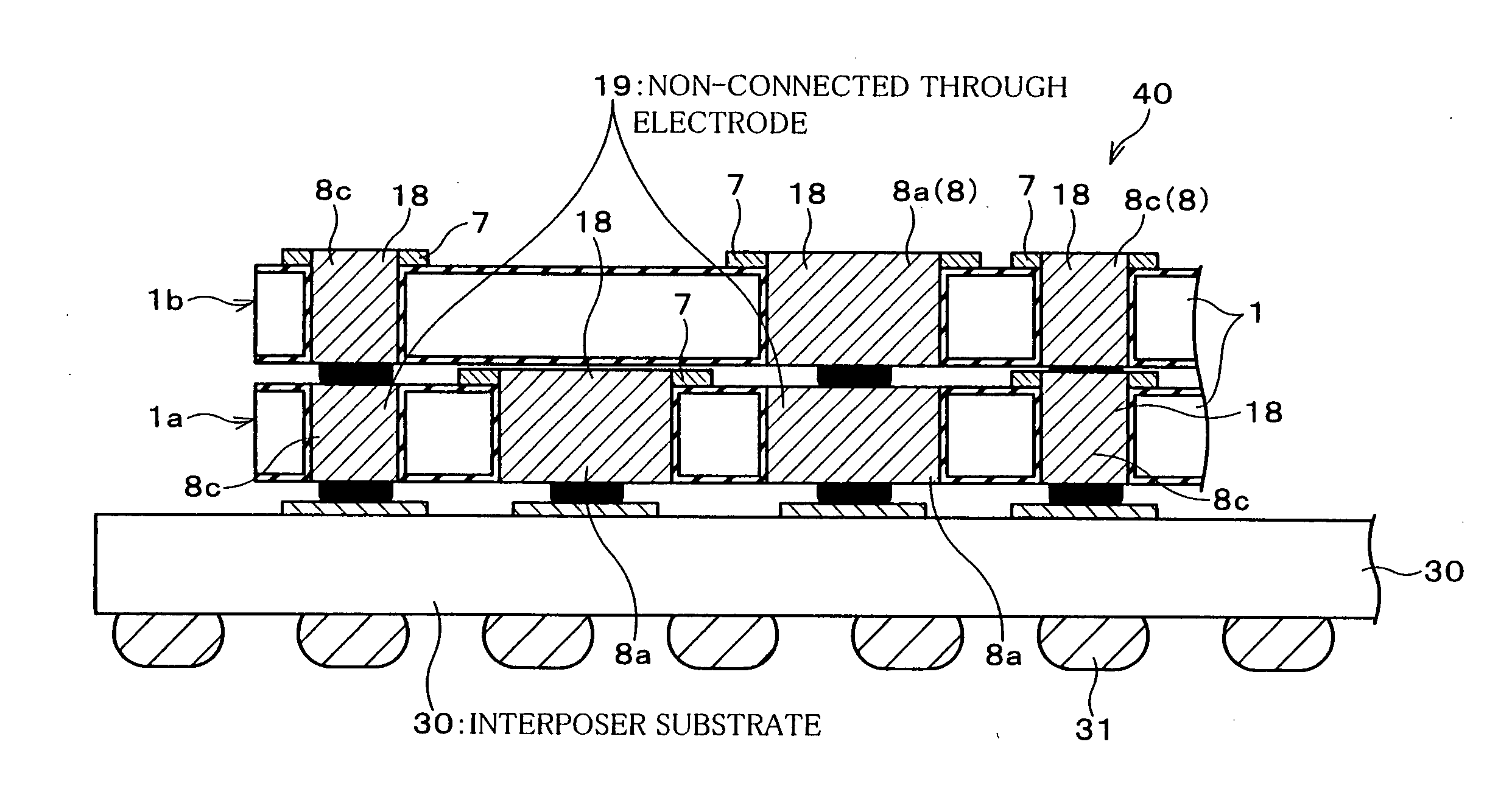 Semiconductor device and chip-stack semiconductor device