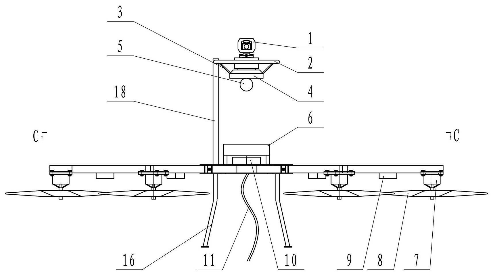 Multi-shaft video electric aerocraft for bridge inspection