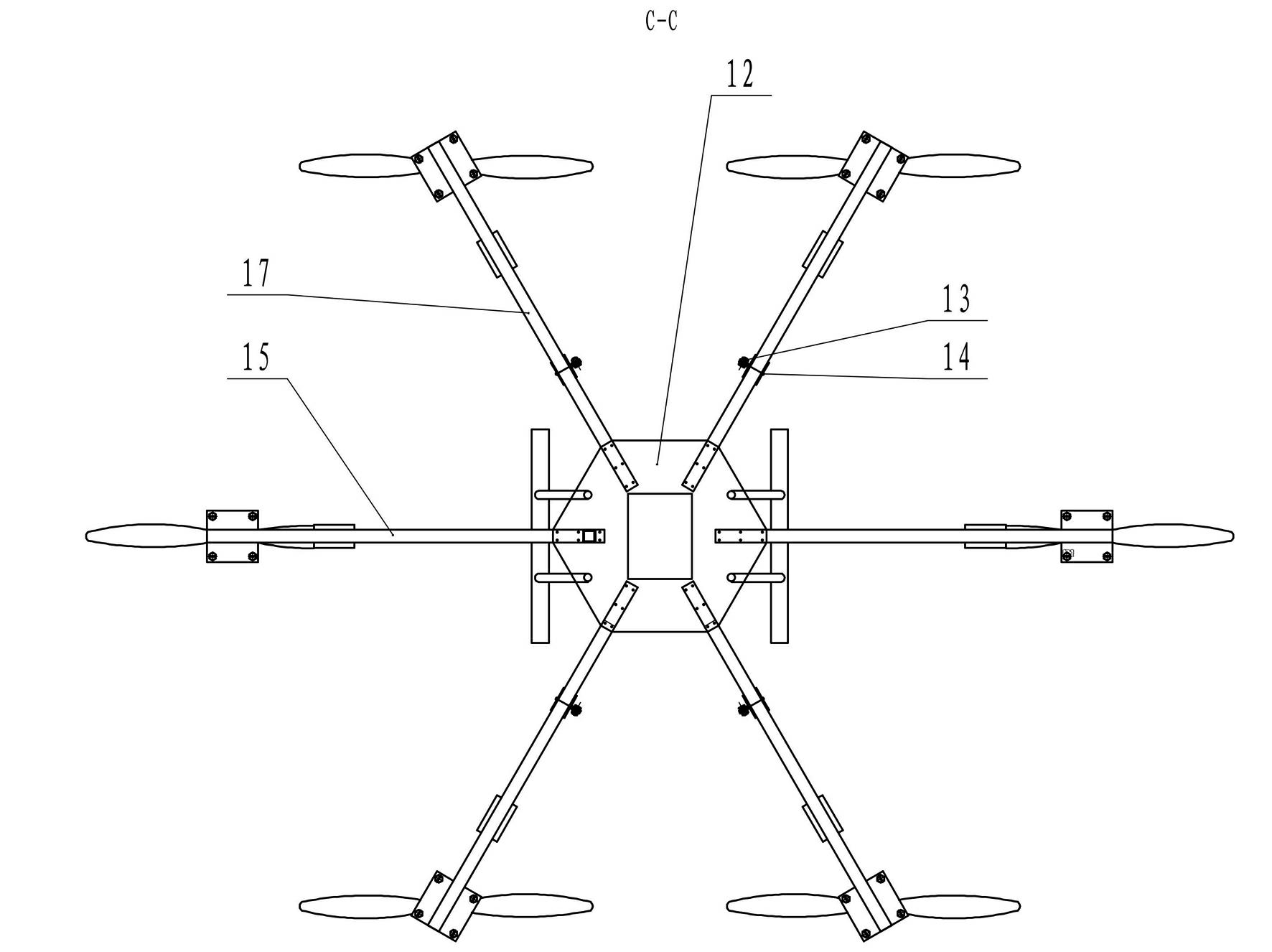 Multi-shaft video electric aerocraft for bridge inspection