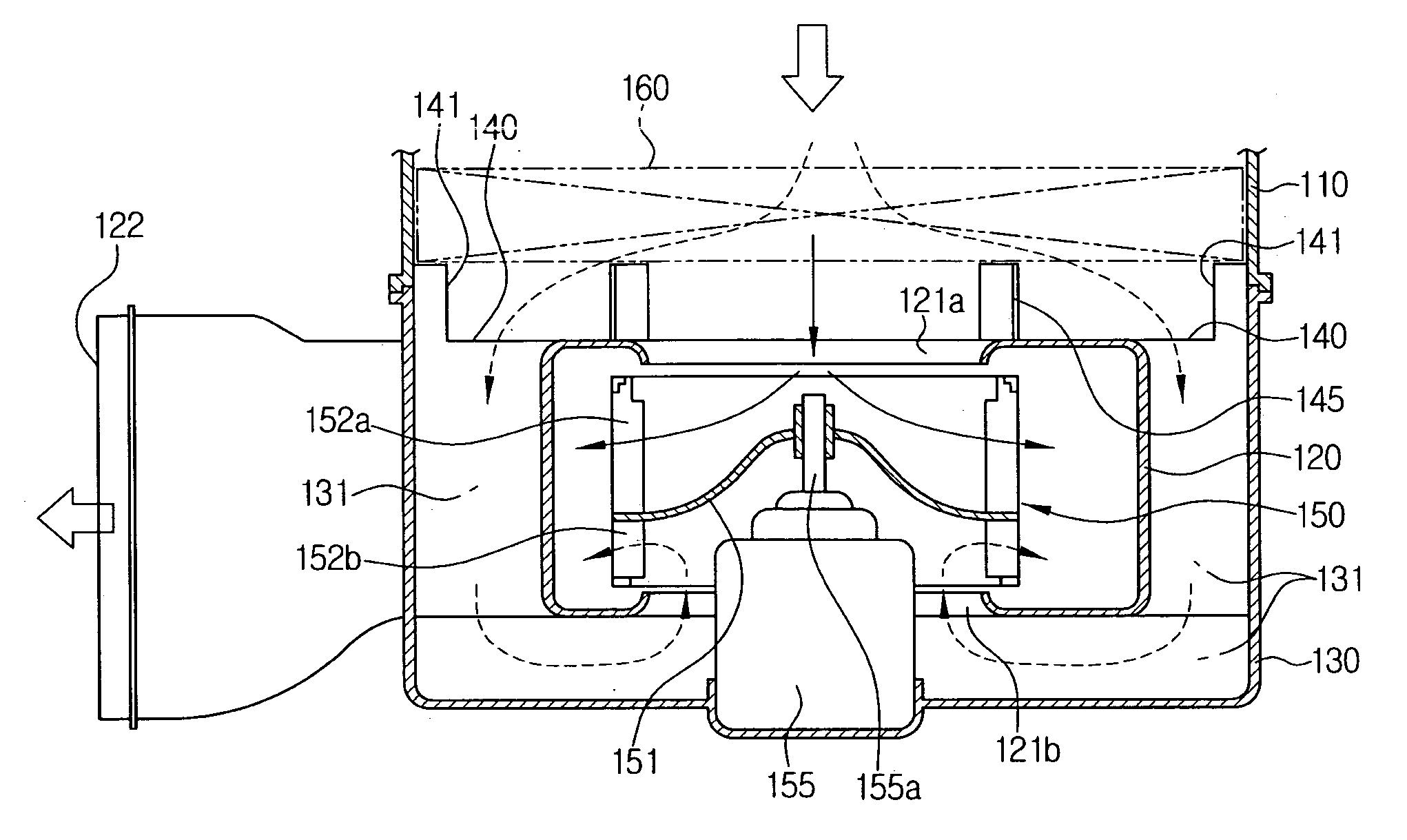 Blower for vehicles