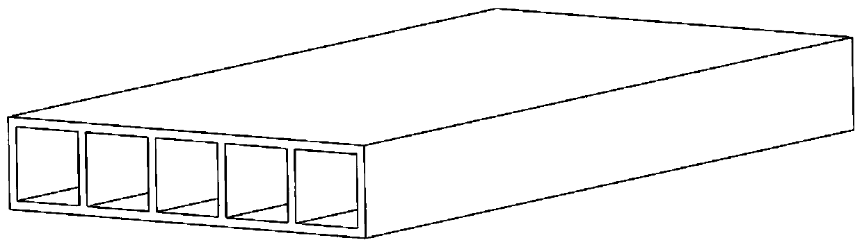 Lightweight high-strength composite material structure and preparation method thereof