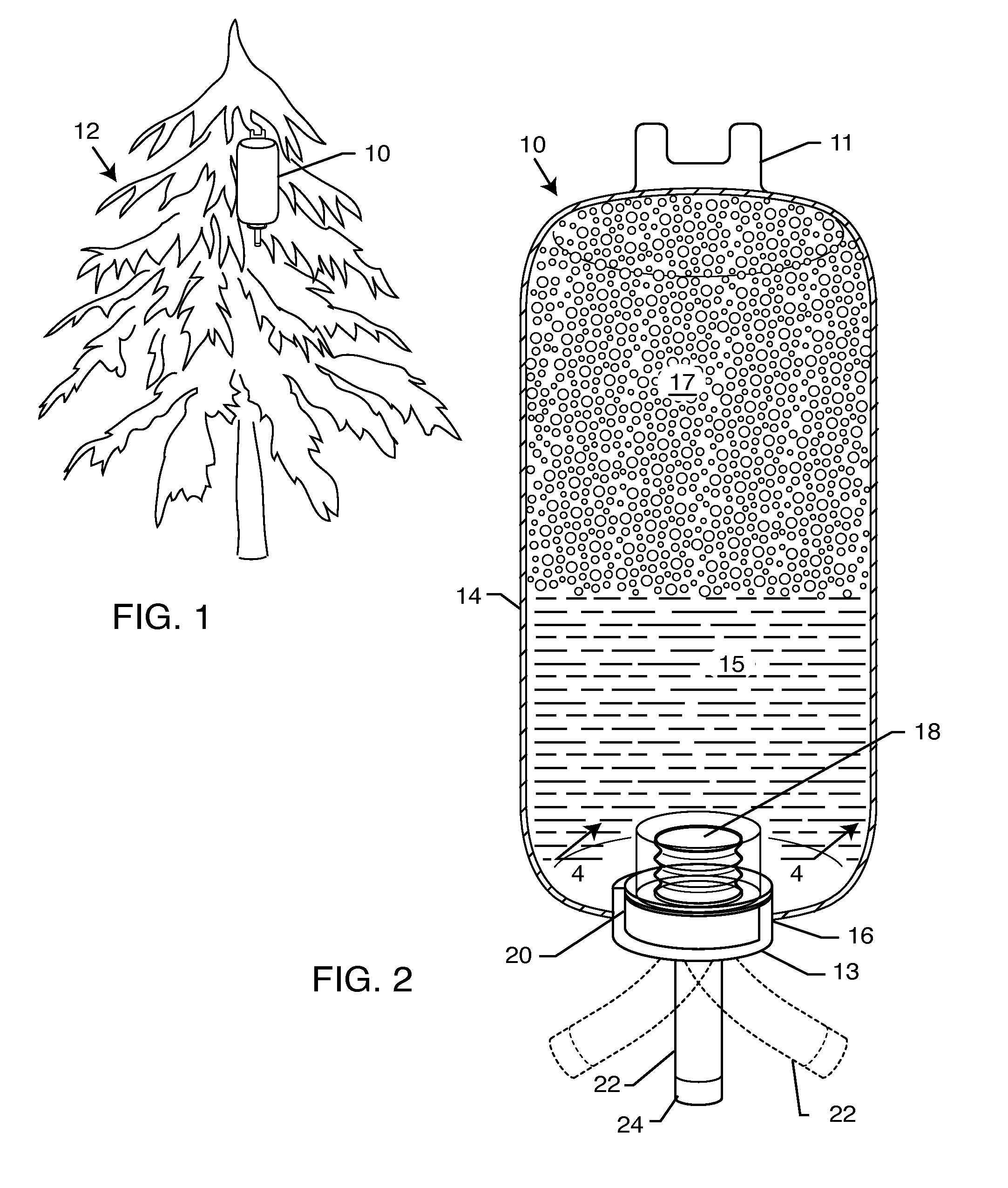 Self-activated fire extinguisher