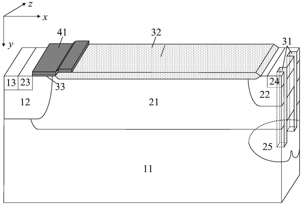 High-voltage integrated power semiconductor device and manufacturing method thereof