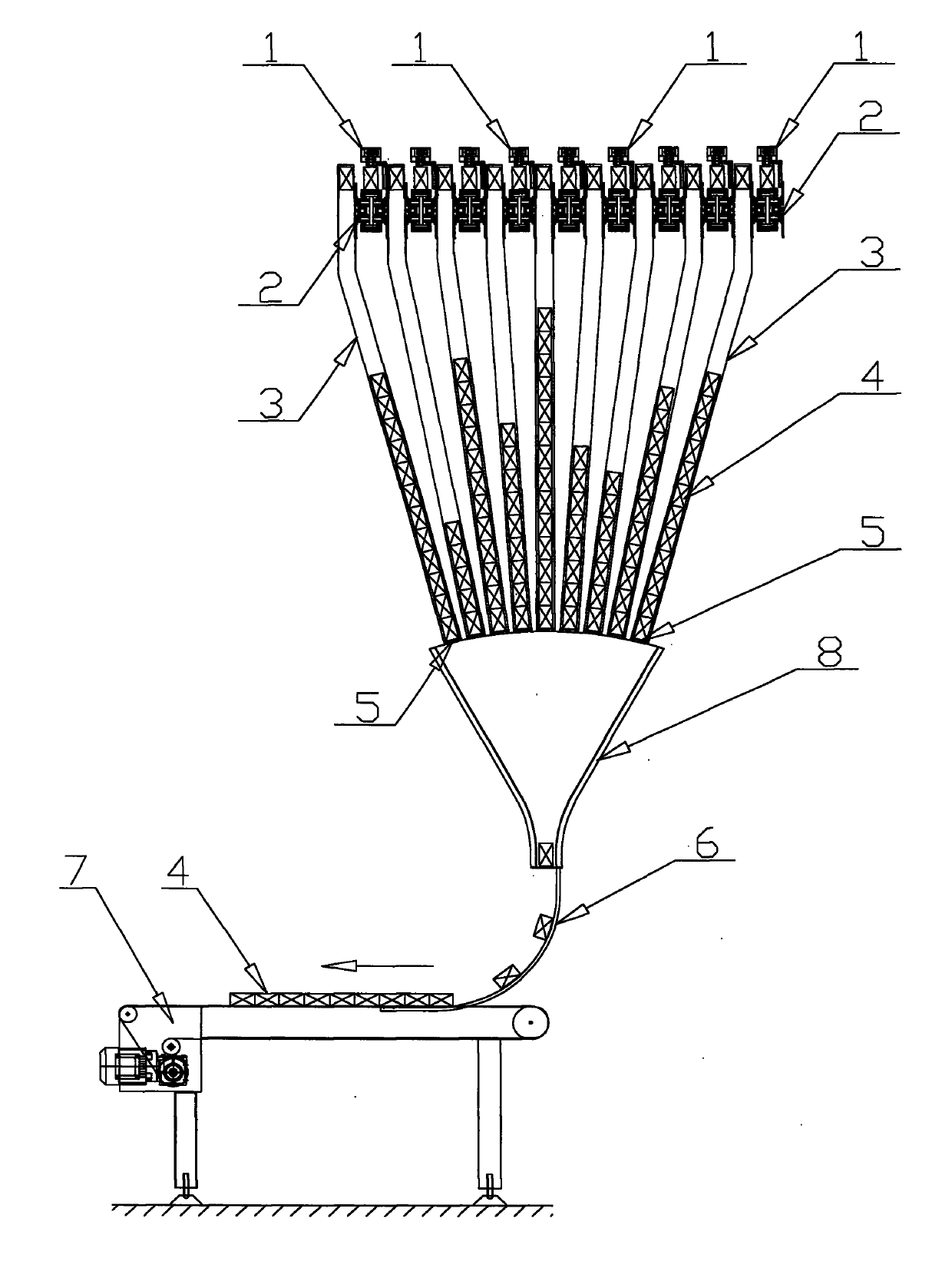 Air-powered air cushion packing machine