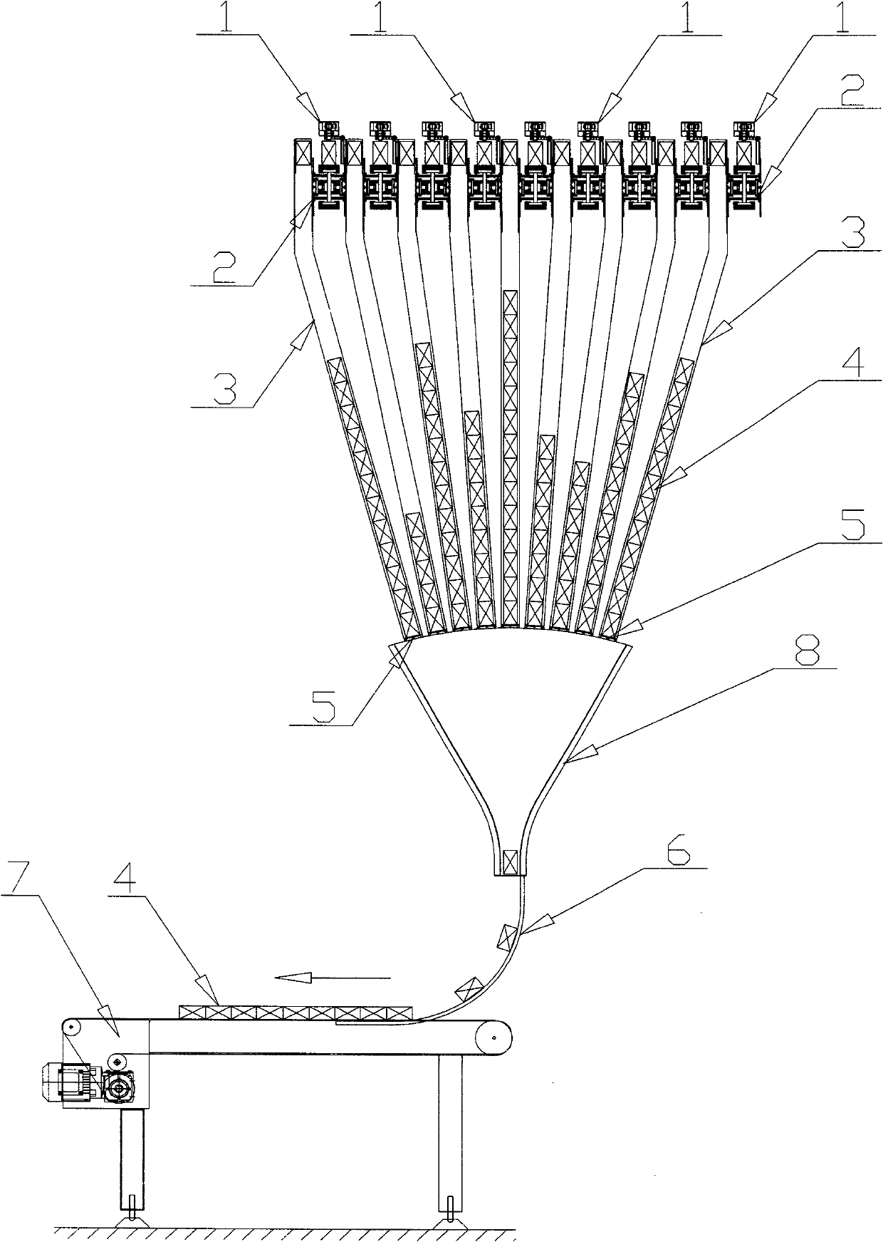 Air-powered air cushion packing machine