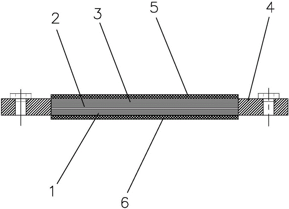 Overlaid insulating flexible busbar