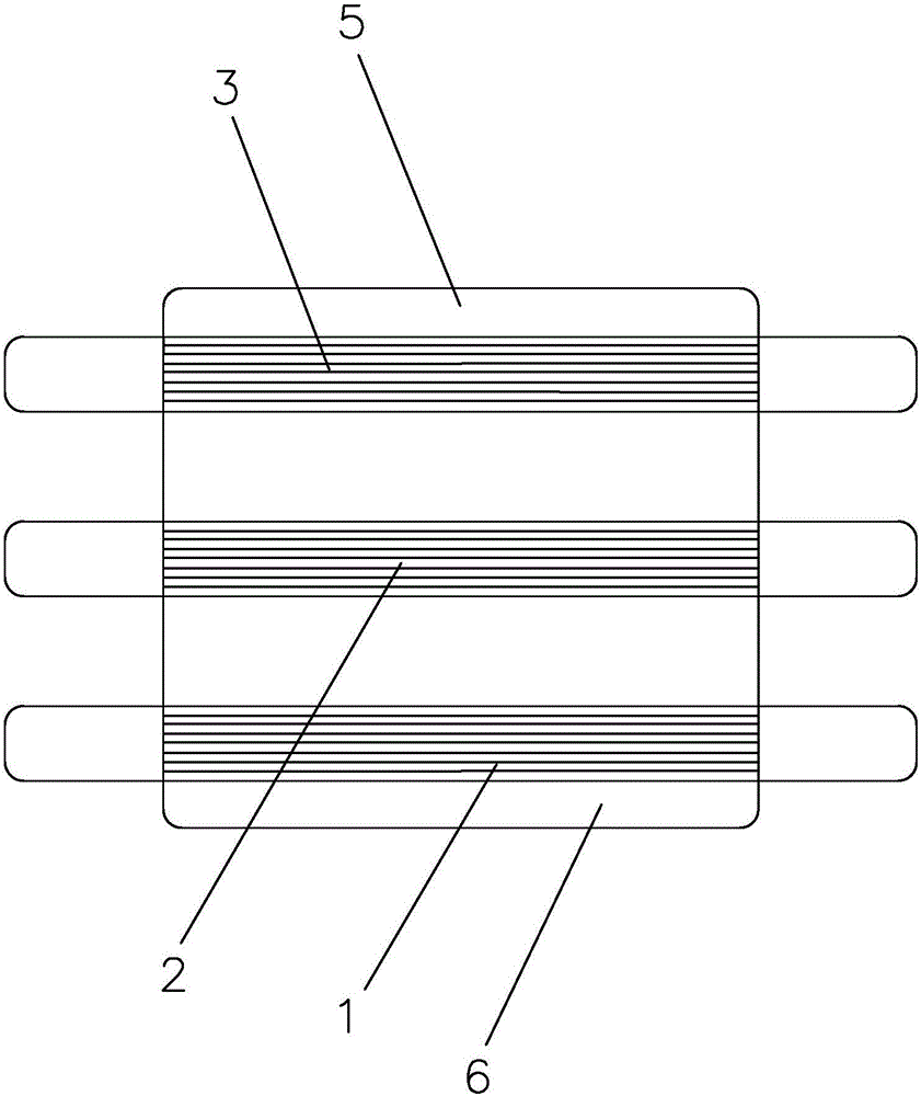 Overlaid insulating flexible busbar