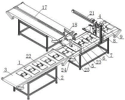 Device and method for automatically assembling heat pipe radiator assembly