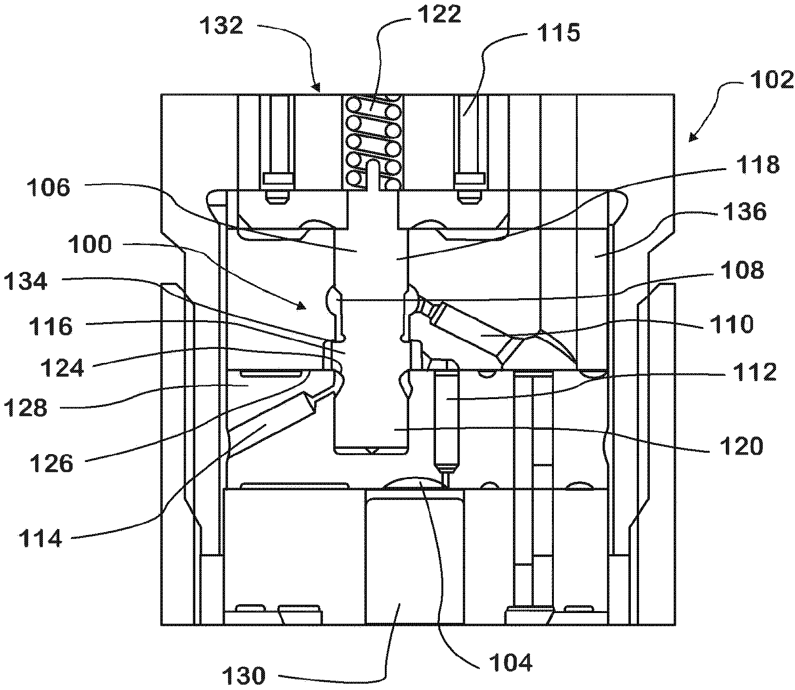 Two-way needle control valve