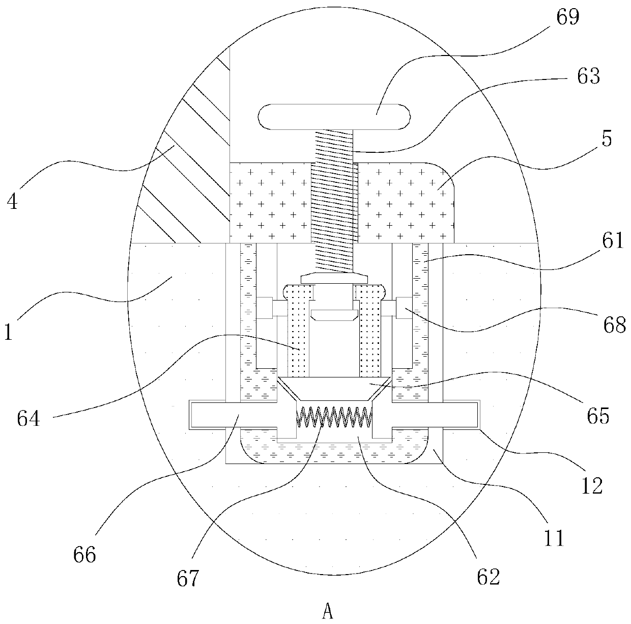 Rapid installation device for mining equipment